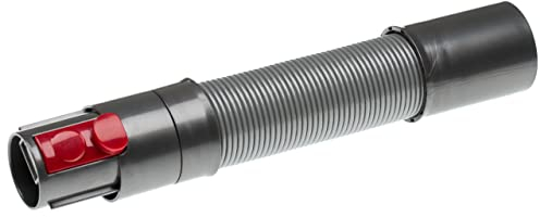 vhbw - Schlauchverlängerung für Dyson V10, V11, V11 Outsize, V15 Detect Absolute - 20 bis 59 cm, Grau/Rot, Kunststoff, Staubsaugerzubehör, 1x