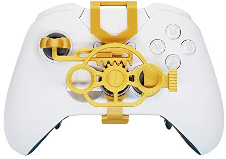SHEAWA Accesorio de repuesto para mando de volante Xbox One Mini (oro metálico)