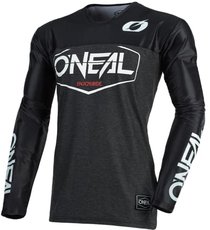 O'NEAL | Motocross-Trikot | Enduro Motorrad | Schnell trocknendes Performance-Material, Mit großer Bewegungsfreiheit, Slim Fit Schnitt | Jersey Mayhem Hexx | Erwachsene | Schwarz | Größe XL