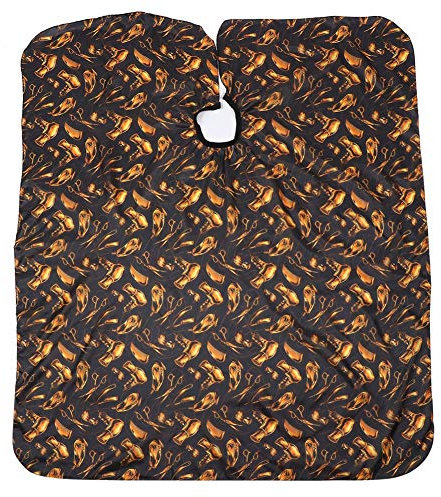 Capa de peluquería transpirable, capa de peluquería para mujeres y hombres