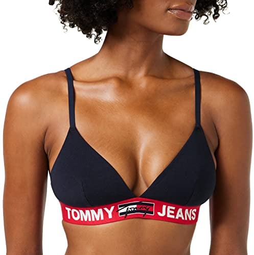 Tommy Hilfiger Triangle Bralette Unlined Andere Bhs, Damen, Blau (Desert Sky), M