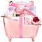 Cadeau de fête des mères pour maman, cadeaux de bain pour elle, parfums de rose, ensemble de bain pour femme, kit de spa de luxe pour la maison, panier cadeau de bain, comprend une lotion parfumée