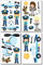 Samunshi® Wandtattoo Polizei Set Wandbilder Kinderzimmer Deko Junge Wandtattoo Kinderzimmer Mädchen Wandsticker Kinderzimmer