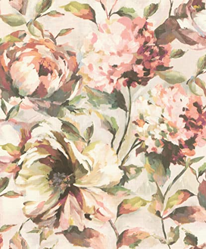 Rasch Tapeten Vliestapete (Floral) Rosa 10,05 m x 0,53 m Florentine III 485158