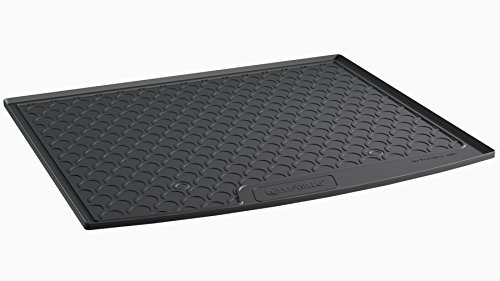 AROBA GL1804 Design Kofferraumwanne kompatibel mit Seat Ateca ab BJ. 5.2016> für hohen Ladeboden Kofferraummatte passgenau erhöhter Rand schwarz