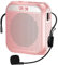 Portable Amplificateur de Voix pour Enseignants, 2200mAh Rechargeable Amplificateur de Son Système PA Micro Haut Parleur pour Enseignants,Réunion,Guide Touristique,Yoga,Salle de Classe (Rose)