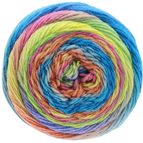 LANA GROSSA Meilenweit Color Mix | Merino-Dochtgarn mit Farbverlauf für Socken, waschfest | Handstrickgarn aus 75% Schurwolle & 25% Polyamid | 100g Wolle zum Stricken & Häkeln | 400m Garn FB8006