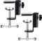 2 Pack Desk Clamp Metal Table Mounting Clamp for Microphone Arm Stand Table C Clamp Desk Table Mount Clamp for Monitor Mount Stands Workstation