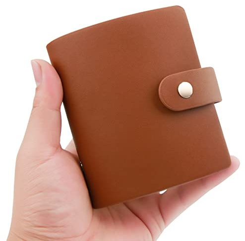 52 Taschen Mini-Fotoalbum für Fujifilm Instax Mini 12 11 9 90 8 7s 40, passend für Polaroid Snap/Z2300/SocialMatic Sofortbildkameras & Zip Sofortdrucker (1 Pack, Braun)