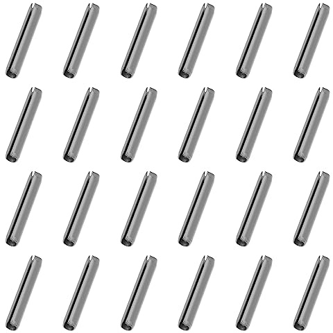 ECSiNG 100pcs Goupille Fendue 9.4x1.7mm Goupilles de Tension à Ressort Goupilles Cylindriques Voiture Clé Pliante Fixation de la Lame Boulons de Montage en Acier Inoxydable