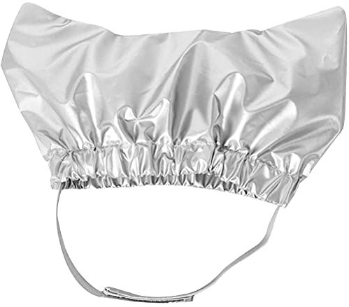 BEIJIALY Pet Shower Cap, Dog Ears Cover for Bathing Ear Protection Bath Cap Waterproof Shower Hat, Cats Ear Drops Guard for Cats and Dogs Pet Supplies(Sliver)