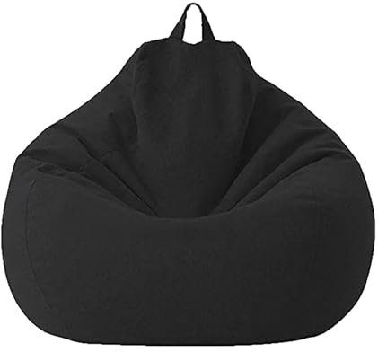 WSKCXHD Sitzsackbezug Als Sofaschutz Stilvolle Hülle Für Sitzsack Mit Plüschtier Aufbewahrung Gemütlichkeit Neu Definiert Moderner Wohnkomfort Black-XL