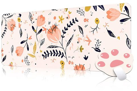 FAIRYGATE Large Mouse Mat Keyboard Shortcuts for Office, Multifunctional, Comfortable Gaming Mouse Mat, Non-Slip Desk Mat for Office and Home 900 x 400 mm B6708-L