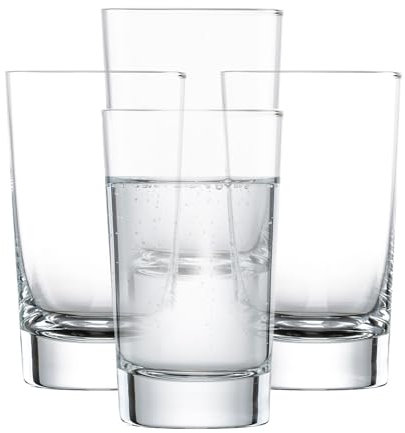 SCHOTT ZWIESEL Allround Becher Bar Special (4er-Set), geradliniges Longdrinkgläser, spülmaschinenfeste Tritan-Kristallgläser, Made in Germany (Art.-Nr. 123636)