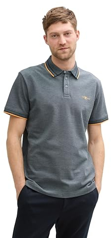 Tom Tailor Slim Fit T-Shirt mit Stretch-Anteil, Sky Captain Blue, XXXL
