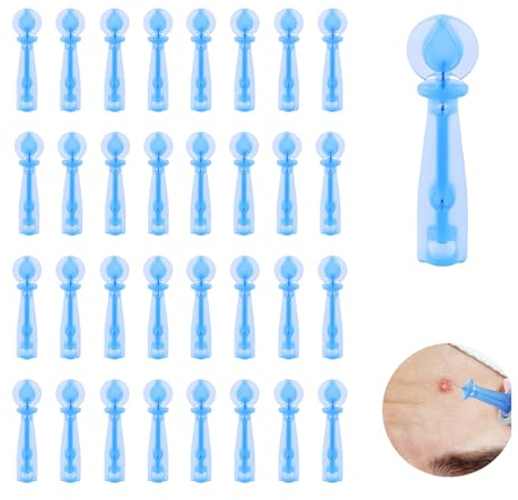 100 Piezas Afilado Desechable Blackhead, Blemish Remover Acné Aguja, Herramienta Profesional para la Eliminación de Puntos Negros e Imperfecciones