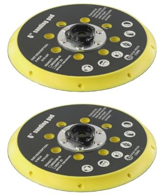 Trade-Shop Lot de 2 plateaux de ponçage 150 mm compatibles avec ponceuse excentrique Trade-Shop BO6030 BO6040, compatible avec Festool RO1 ET2 ES150 ETS150