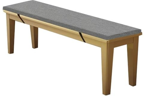 WEALSFUN Stuhlkissen Bankauflage Bankkissen Unterseite Antirutsch Bezug Waschbar Sitzauflag für Fensterbank Gartenbank Schaukel Terrasse Esstisch Outdoor Drinnen,Dunkelgrau 70x30x4CM
