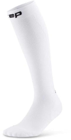 CEP - Lange Laufsocken mit Kompression für Damen, Core 5.0 Tall, Größe IV/L / 39-44cm Wadenumfang, weiß
