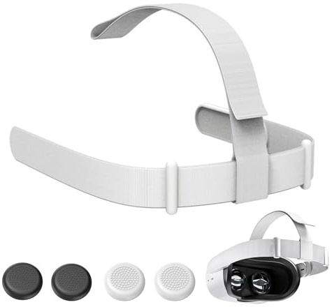 Adjustable Headband Replacement Part Compatible With Quest 2，Equipped With 4 Handle Protector Caps，Can Enhance Comfort And Gaming Immersion