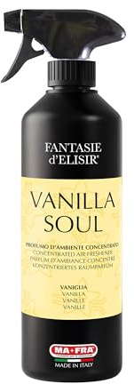 MAFRA - Fantasie d’Elisir Vanilla Soul, Formato 100ml, Profumatore Ambiente e Auto, Fragranza Vaniglia Calda e Avvolgente