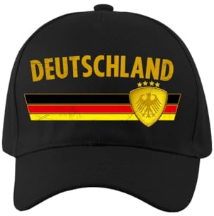 PartyMagix Fan Cap Länder WM & EM – Verstellbare Baseballkappe mit Ländername & Flaggenmotiv – Fußball Fanmütze für Public Viewing & Stadion