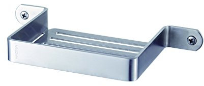 Haceka IXI RVs Jabonera de Rejilla, Acero Inoxidable, Gris, 11.18x23.4x2.6 cm