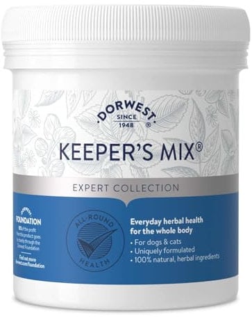 DORWEST HERBS Keeper’s Mix, 500g, Herbal Health Supplement for Dogs and Cats, Natural Herbs, Vitamins, and Minerals – for Healthier Happier Pets