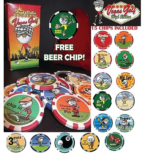 Vegas Golf Foxyware High Roller Complete Edition – Alle 14 Chips Poker Chip Golf Spiel
