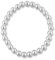 Rivelle Damen Perlenarmband 6 mm weiß 19 cm