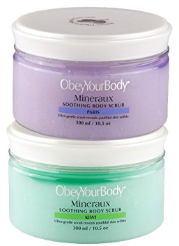 2x Original Obey Your Body Body Scrub REINIGENDES KÖRPERPEELING Duft Paris und Kiwi je 300ml Obeyyourbody
