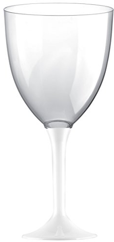 Santex mariage 20 Grands verres à Eau, pied Blanc