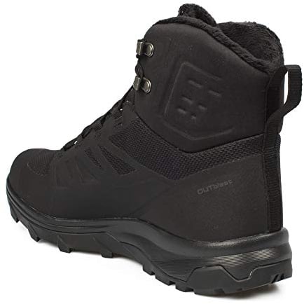 Salomon Outblast Thinsulate™ Climasalomon™ Waterproof (wasserdicht) Herren Winterschuhe, Schwarz (Black/Black/Black), 42 EU