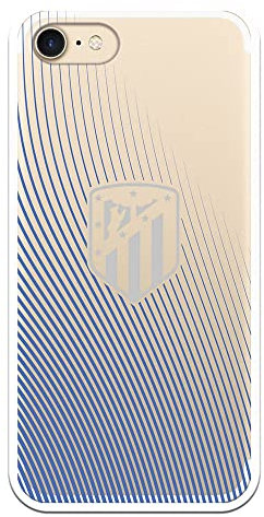 Coque mobile pour Apple iPhone 7-8 SE 2020 de l'Atletico Madrid Bleu Premium Cl 20-21 Produit officiel Coque mobile Football Silicone Gel Souple