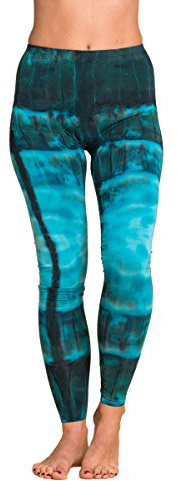 PANASIAM Yoga Leggings Damen - Yogaleggings Sport Tights lang - Zebramuster | weich & elastisch, Sporthose für Yoga, Fitness & Freizeit, atmungsaktiv, Viskose mit Elasthan, von Hand gebatiktes Unikat