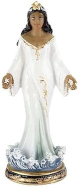DRW Figura de Yemaya de pie Blanca 13 cm