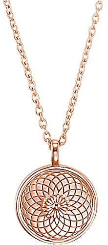s.Oliver 2034196 Damen Collier Sterling-Silber 925 Rose 45 cm