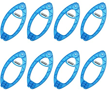 Plastic Jumbo Multicoloured Laundry Pegs - Set of 8 Clips - Suitable for Towels, Duvets & Quilts
