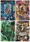 KEYRANKE Lot de 4 peintures au diamant pour enfants, kits d'art diamant en cristal pour décoration murale d'intérieur (30,5 x 40,6 cm)
