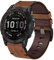 TOPsic Leder Armband für Garmin Fenix 7, 22mm Ersatzarmband Quick-Fit Uhrenarmband für Fenix 6/Fenix 6 Pro/Fenix 5/Fenix 5 Plus/Forerunner 935 945/Instinct 2/Approach S60 S62/Fenix 8 47mm