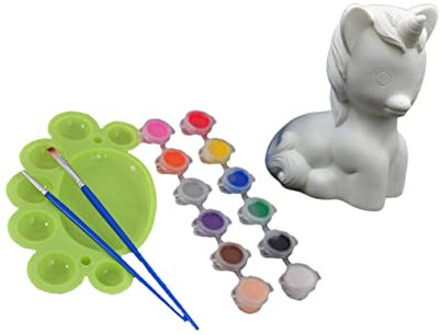 COHEALI Spielzeuge Sparschwein in Form Eines Einhorns Gips Kind Skulptur