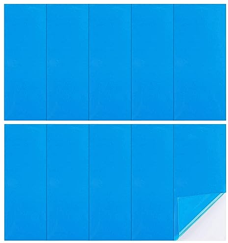 Cosswe Rustine Piscine, 10pcs Piscine Patch Kit de Réparation Auto-Adhésifs PVC Rustine pour Réparation de Bateau Pneumatique Kayak Piscines Gonflables Lit à Eau