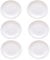 MBBITL Lot de 6 assiettes en mélamine de 15,2 cm - Blanc