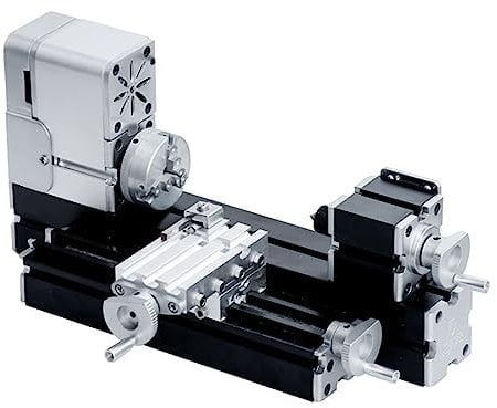 ZHRUI Tornio in miniatura interamente in metallo 36 W 20000 rpm Didactical Mini metallo Tornio Macchina per Hobbyist Lavorazione Del Legno Artigianato
