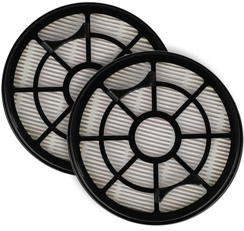 vhbw 2x Staubsaugerfilter kompatibel mit Rowenta Swift Power Cyclonic RO2933, RO2933EA, RO2932, RO2932EA Staubsauger - HEPA-Filter Schwarz Weiß