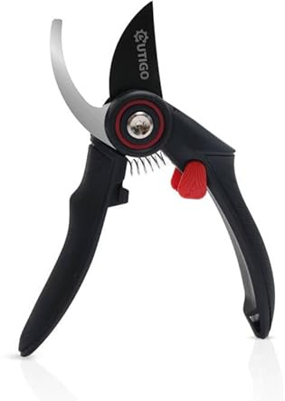 Bypass Pruners, 8 Professional Garden Pruners, with Replaceable High Carbon Steel Blades - Anti-Rust, Garden Scissors - Low Friction Coated, Plant Cutting Scissors