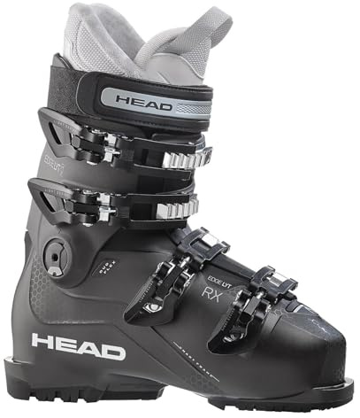 Skischuhe Head Advant Edge 65 W Black/Anth Flex 65 Damen Skistiefel Alpinskischuhe (Edge LYT MP25.0, anthrazit/schwarz)