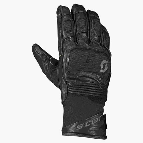 Scott Priority GTX Leder Motorrad Handschuhe schwarz 2024: Größe: L (10)