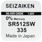 Generic 2 x Seiko Watch Battery 335 SR512SW Seiko Watch Battery Button Battery Made in Japan