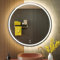 KWW 90 cm LED Runder Badezimmer Eitelkeitsspiegel, Farbtemperatur Einstellbar, Anti-Nebel Dimmbare Lichter, Wand Befestigter Make-up-Spiegel mit Smart Touch-Taste